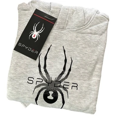 Sudadera con Capucha Spyder Niño Gris Talla Pequeña Nueva con Etiquetas Foto 1 de 4