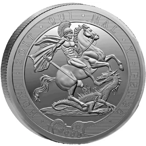 2025 Falkland Islands George & The Dragon Sovereign 7.98g Silver Proof Coin - Picture 1 of 3