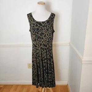 New Y2K Chicos Dress Sz 2 Large 12 14 Womens Midi Black WhimsiGoth Fairy Grunge - Picture 1 of 12