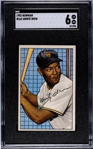 1952 Bowman - Monte Irvin #162 SGC 6 senza PSA EX-NM Wow! - Foto 1 di 2