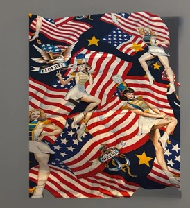 Alexander Henry fabric “long may she wave” pattern ( 2- Yards 44’ Wide) - Picture 1 of 7