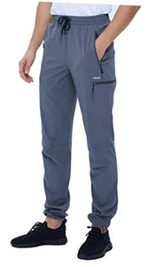 Mens Hiking Stretch Pants Quick Dry Lightweight Water Resistant Cargo Outdoor - Picture 1 of 6