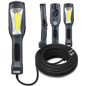 Portable Corded LED Work Light with Outlet in Handle, COB LED, 1600 Lumen 15f... - Picture 1 of 8
