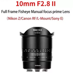7artisans 10mm F2.8 II Focus Prime Fisheye Lens for Canon Nikon Sony L Mount - Picture 1 of 8