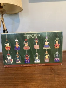 Bazar Internazionale Vintage 12 Giorni di Natale Waterglobe Ornamenti LEGGI - Foto 1 di 12