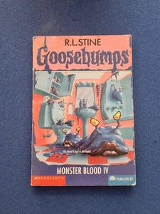 RARO Goosebumps #62 Monster Blood IV (4) 1997 R.L STINE LIBRO RARO GOOSEBUMP - Imagen 1 de 8