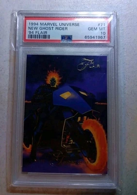  1994 Marvel Universe New Ghost Rider 94 Flair #71 PSA 10 Gem Mt - Image 1 of 2