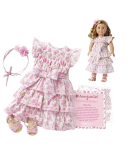 American Girl Love Shack schicke Gartenparty Puppe Kleid Sandalen Stirnband - Bild 1 von 5