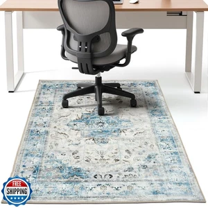 Alfombra para silla de oficina Alfombra de escritorio Alfombra de madera dura, Alfombra de oficina de fácil deslizamiento debajo de la silla M - Imagen 1 de 5