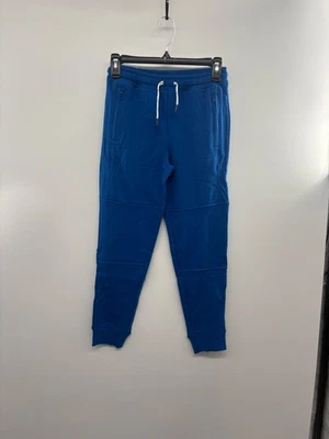 Pantalones deportivos Hanna Andersson para niños 10 azules polar con cordón bolsillos con cremallera Foto 1 de 4