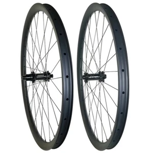 29er MTB XC Carbon BOOST Bike Wheelset 33mm Width Tubeless Clincher 28H HG XD MS - Picture 1 of 16