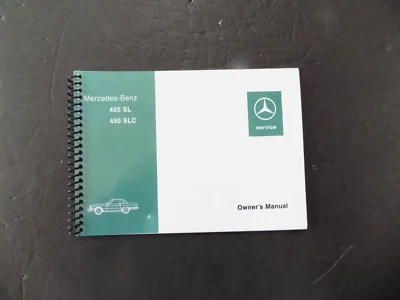1976 mercedes 450sl owners manual  w107 1975 1974 new reprint 450 SLC - Image 1 of 4