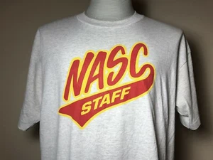 Camiseta Vintage Años 90 NASC Staff Gris Sol Talla XL - Imagen 1 de 5