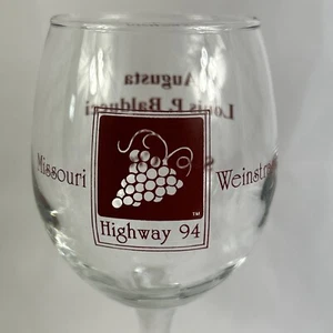 Missouri Weinstrasse Wine Glass Taste Testing Souvenir 7” Goblet 4 Vineyard Tour - Picture 1 of 6