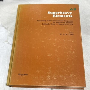 Superheavy Elements Textbook Proceedings International Symposium 1978 - Picture 1 of 10