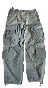 Abercrombie & Fitch Fallschirmjäger Hose Herren Small Cargo Military Grün Selten - Bild 1 von 23