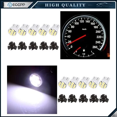 Panel de instrumentos 10X 194 blanco T10 tablero bombilla LED con enchufe base Foto 1 de 4