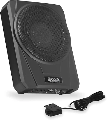 BASS10 Amplified Car Subwoofer - Low Profile, 10 Inch Subwoofer, Remote Subwoofe - Image 1 of 4