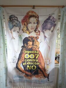 James Bond - Dr. No - Spanish Film Poster as a Large Flag - Really Cool Item