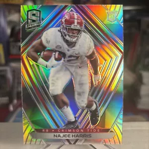 2021 Panini Spectra Najee Harris RARE Silver Prizm Holo Rookie RC SSP ⭐️ MINT - Picture 1 of 2
