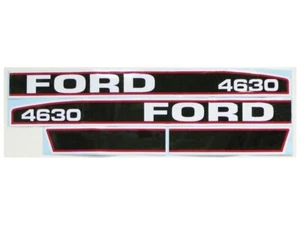 Decal Set Labels for Ford New Holland 4630 Turbo Tractor hood stickers - Picture 1 of 1