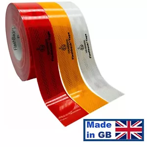 Premium Vehicle HGV Truck Trailer Lorry Van ECE104 Reflective Flashback® Tape UK - Picture 1 of 12