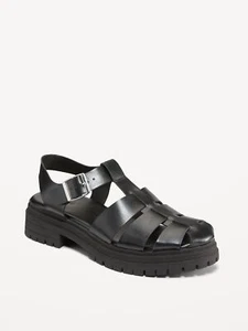 Old Navy Chunky Heel Fisherman Sandals Size 8 Women's NEW - Picture 1 of 1