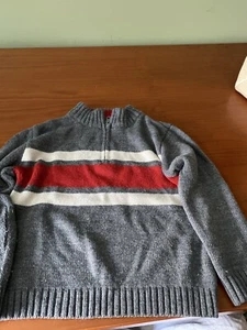 Arizona Boys Grey Pullover Sweater With Zipper Size 5 / 6 - Picture 1 of 4