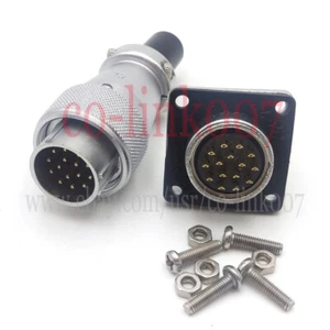 WEIPU WS20 15 Pin Panel Halterung Stromkabel Stecker, Luftfahrt Stecker und Buchse - Bild 1 von 7