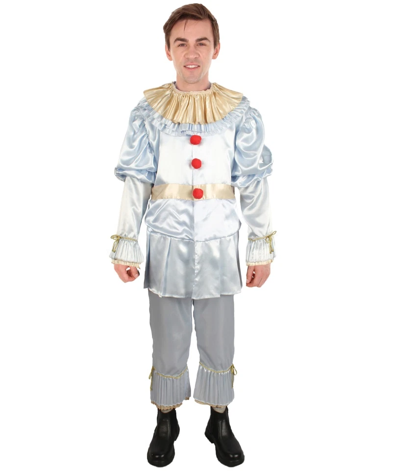 Disfraz azul para hombre adulto para disfraces IT Pennywise fiesta de Halloween elegante HC-176 Foto 1 de 4