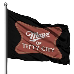 Mayor of Titty City Flag 3x5 ft funny wall flag boating American Flag Banner - Picture 1 of 5