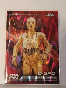 2024 Topps Chrome Star Wars C-3PO #109 Red RayWave Refractor - Picture 1 of 2