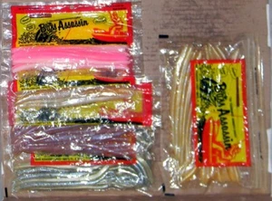 5 packs - Bass Assassin 6" Twitch Worms - 10 per pack - New - Set 1 - Picture 1 of 1