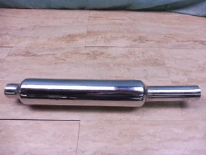 Vintage 40mm Aftermarket Exhaust Muffler Silencer PL163+ - Picture 1 of 12