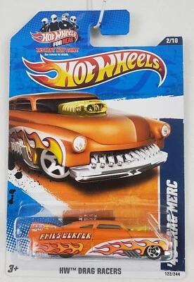 Hot Wheels 2011 New Models '49 Drag Merc HW Drag Racers Orange NOC  - Image 1 of 4