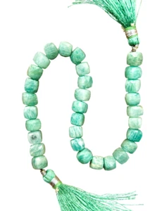Boîte cube facettée amazonite naturelle de la meilleure qualité 1 ligne brace... - Picture 1 of 9