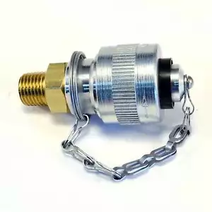 Schrader - Twist Lock Quick Coupler Air Hose Connector Fittings 1/4 NPT Plug Kit - Picture 1 of 6