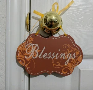 Bendiciones decoración de madera colgador puerta estacional Otoño Acción de Gracias - Imagen 1 de 1