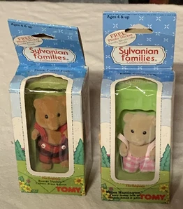 Sylvanian Families Buster Slydale & Miles Huntington 1985 - Imagen 1 de 12
