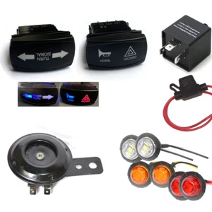 Horizontal Rocker Switch Turn Signal Street Legal Led Hazard Horn for SXS UTV - Picture 1 of 10