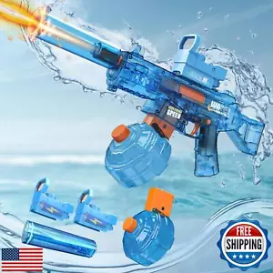 Electric Water Gun, Automatic Squirt Guns One-Button Up to 36 FT Range,Auto W - Picture 1 of 5