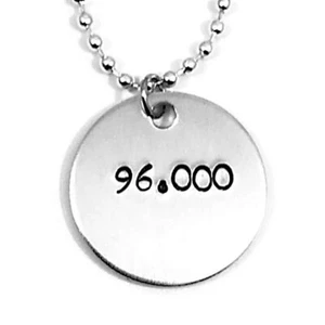 In The Heights Broadway Musical 96,000 Hand Stamped 1 Inch Aluminum Necklace - Bild 1 von 3
