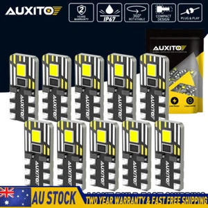 10PCS T10 CANBUS Error Free W5W T10 194 168 Interior Wedge LED Light Bulb AUXITO - Picture 1 of 9