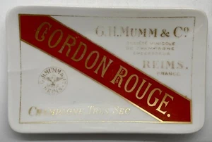 8 Vintage French G.H. Mumm & Co. Champagne Wine Gordon Rouge Cafe Bar Dish - Picture 1 of 2