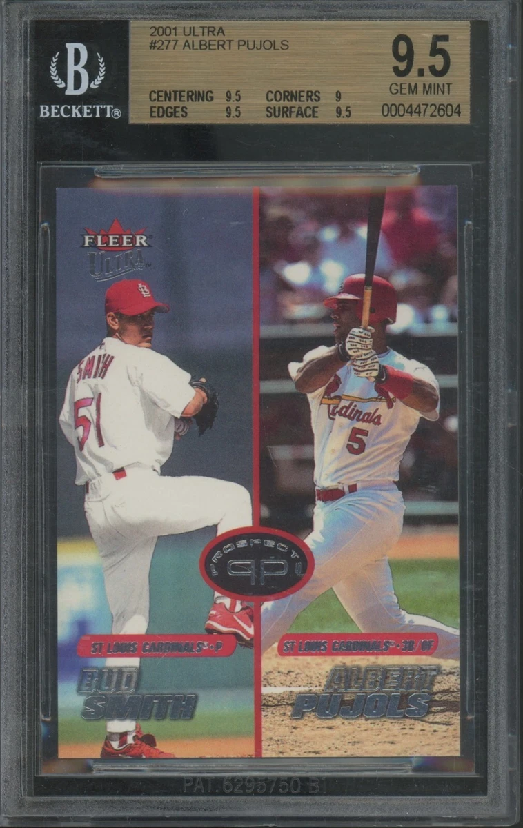 Fleer Albert Pujols Autographed Baseball Trading Card Singles for