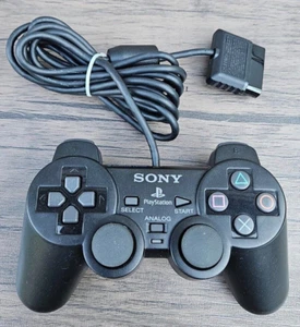 Sony PS2 SCPH-10010 Black Corded Dual Shock 2 Game Controller T46 - Picture 1 of 3
