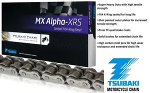 Cagiva 250 WMX 83-84 Tsubaki MX-Alpha X-Ring Chain 520x108 Links - Picture 1 of 3