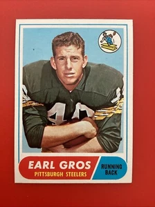 1968 Topps FB Football #7 Earl Gros Steelers Packers NM/MT centered! - Picture 1 of 2