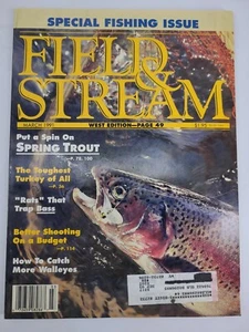 Field & Stream Magazine March 1991 Special Fishing Issue Spring Trout Walleye - Picture 1 of 9