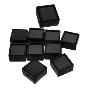 10 Pcs Box Holder Clear Lid Storage Container - Picture 1 of 12